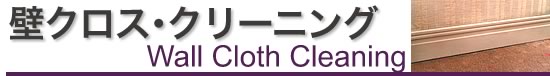 壁クロス・クリーニング