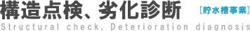 構造点検、劣化診断